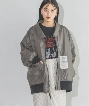 JEANASIS 리버서블 플라이트 자켓 블루종 블랙