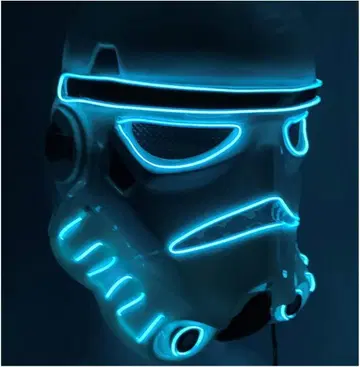 새상품 빛나는 마스크 스톰 트루퍼 스타 워즈 가면 LED