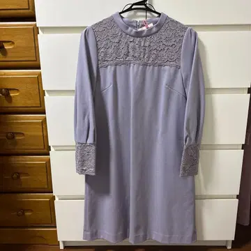 PROPORTION 긴팔 원피스 보라색