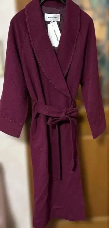 새상품 밀라 쇤 가운 L 롱 기장 정가 49500엔