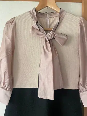 저스길리티 니트 콤비 원피스 새상품