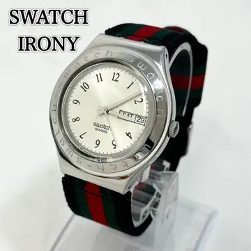 [ 작동 ] SWATCH IRONY 데이데이트 아날로그 손목시계