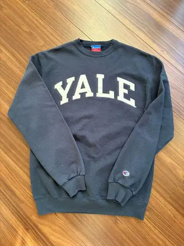 할인 Champion Yale 맨투맨 M 네이비 구제 의류