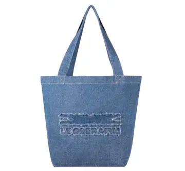 새상품급 [ LESSERAFIM ] 르세라핌 데님 토트백 팬미 공식