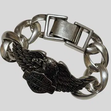 할리 이글 x 체인 팔찌 18cm 925 각인 와이드 타입