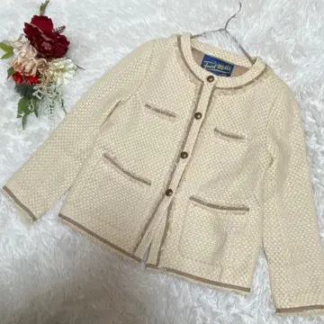 [포드밀스] 노카라 자켓 아이보리 38(M) 일본제