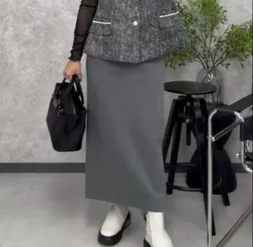 [ 조네코 ] 롱 타이트 스커트*그레이