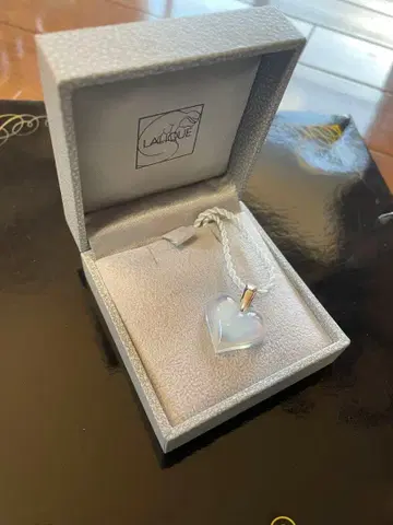 목걸이 하트 LALIQUE 오팔센트