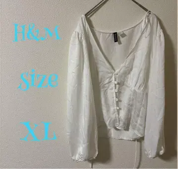 H&M 화이트 긴팔 셔츠 XL