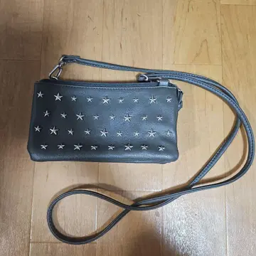 그레이 별 패턴 숄더백