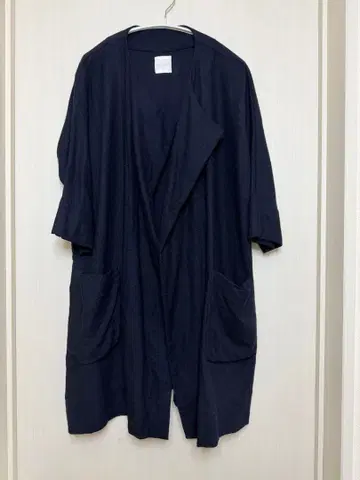 미사용 투주 다크 네이비 코디건 울 캐시미어 일본제