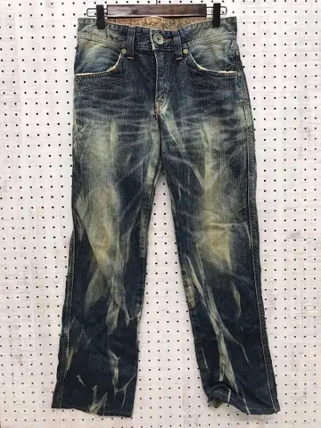 그런지 EDWIN 빈티지 스타일 구제 의류 히게 가공 데님 청바지