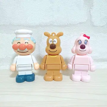 호빵맨 블록라보 스윙 가챠가챠 3체 세트