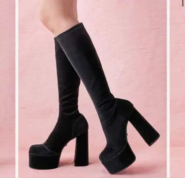 Darich 울트라 스트레치 가죽 롱 부츠