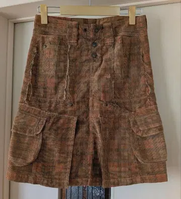 마리떼 프랑소와 저버 코듀로이 미니 스커트