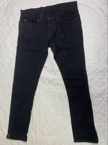 Hysteric Glamour 스키니 데님 청바지 블랙