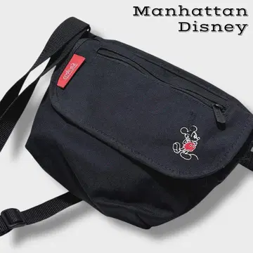 새상품급 맨해튼 x 디즈니 메신저 백 원 숄더 콜라보 블랙