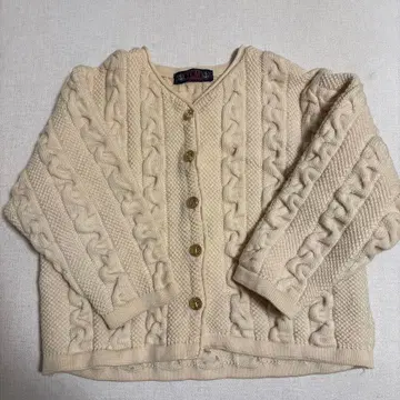 프랑스 산 빈티지 울 니트 가디건