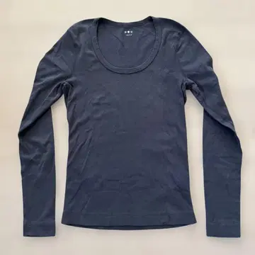 threedots 다크 그레이 긴팔 T셔츠