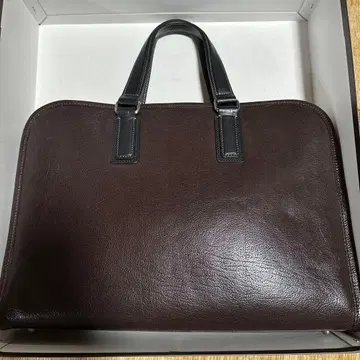 츠치야 가방 알마스 버팔로 브리프 트레디셔널 브라운
