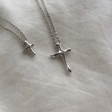 loro 크로스 목걸이 silver925 s 사이즈