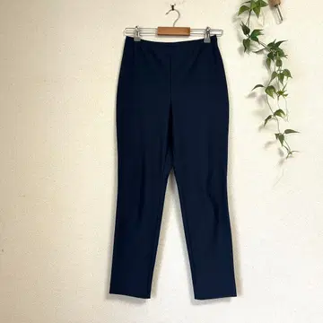 [일본제 L] 경이로운 스트레치 레깅스 팬츠 다크 네이비 허리밴딩