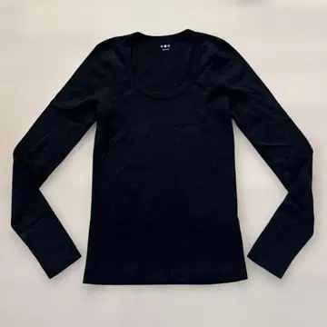 threedots 블랙 긴팔 T셔츠