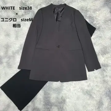 새상품급 WHITE x 유니클로 셋업 팬츠 세레모니 노카라