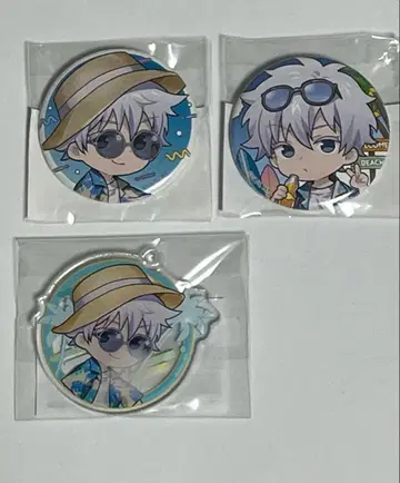 주술회전 마루쿠지 Aloha vibes 고죠 사토루 캔뱃지 아크릴 키링