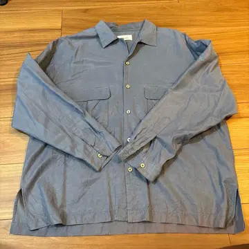 BRAIN 블루 긴팔 셔츠