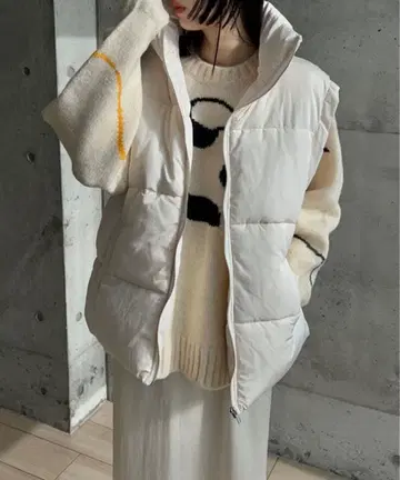 새상품 y/m by RIKA 파이버 다운 베스트