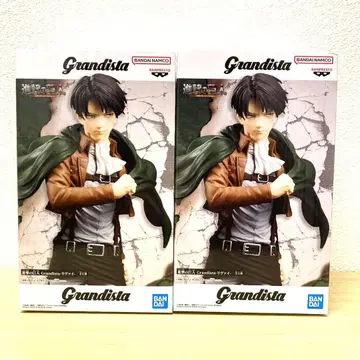 진격의 거인 Grandista 리바이 피규어 2체 세트 미개봉 새상품