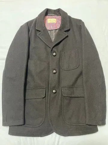 나노 유니버스 nano universe 코트 하프 울 M 블랙