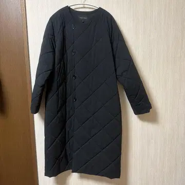 TRAVAIL MANUEL 퀼팅 래글런 코트 M 블랙