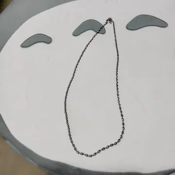 실버 트위스트 디자인 목걸이