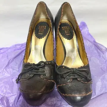 안나수이 신발 하이힐 펌프스 가죽 박스 포함