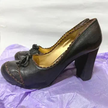 안나수이 신발 하이힐 펌프스 가죽 박스 포함