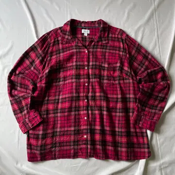 00년대 플란넬 셔츠 체크 그런지 Y2K 헤이세이 인기 구제 의류