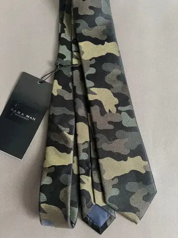 ZARA MAN 카모 패턴 넥타이 M
