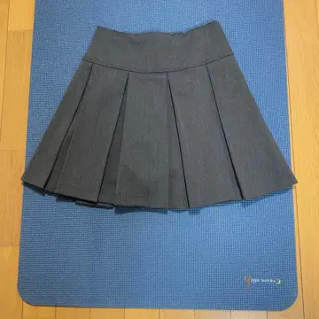 [ 택 없음 시착만 한 상품 ] 헤더 그레이 플리츠 미니 스커트 M