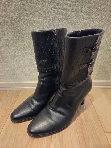 리걸 REGAL 숏부츠 힐 블랙 23cm 여성용