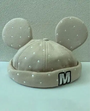 디즈니 팬캡 귀 달린 도트 미키 이어햇