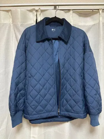 유니클로 C 퍼프 테크 블루종 퀼팅 블루 XL