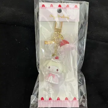 산리오 딸기 휘핑 케이크 키링 마이멜로디