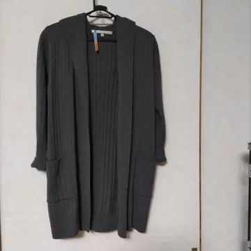 자유구 얇은 소재 롱 가디건