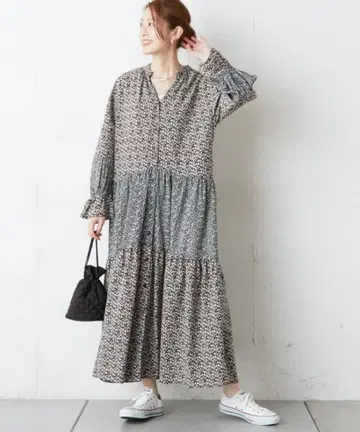 CIAOPANIC TYPY 꽃무늬 믹스 원피스