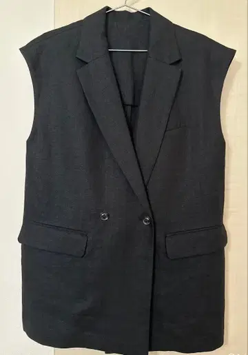 Lounge dress 라운지 드레스 린넨 베스트 더블