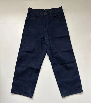 유니클로 와이드 스트레이트 청바지 30 BLUE 블루