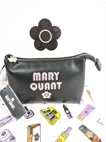 마리콴트 파우치 택 포함 새상품 3 포켓 파우치 블랙