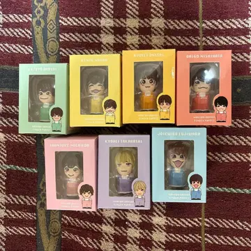 [ 미개봉품 ] 나니와단시 손가락 인형 7개 세트 소프트 비닐